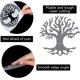 thumbnail image 3 of Plantillas grandes de árbol de la vida de 30 x 30 cm, nudo celta triquetra redondo, dibujo de plástico, plantillas de árboles reciclados, 3 of 9