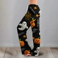 thumbnail image 3 of LHVUOA Womens Halloween Comfy Pajama Pants Fashion Halloween Printed Sleepwear Pant Casual Elastic Waist Pajama Pants, 3 of 6