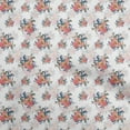 thumbnail image 1 of oneOone Rayon White Fabric Florals Quilting Supplies Print Sewing Fabric By The Yard 56 Inch Wide, 1 of 4