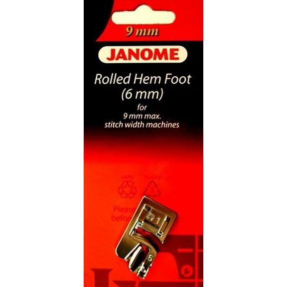 6mm Rolled Hem Foot 9mm
