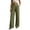 Army Green, variant on Going out Pants for Women High Waist Palazzo Pants Button Decorated Drape Flowy Loose Trousers Casual Outfits with Pockets