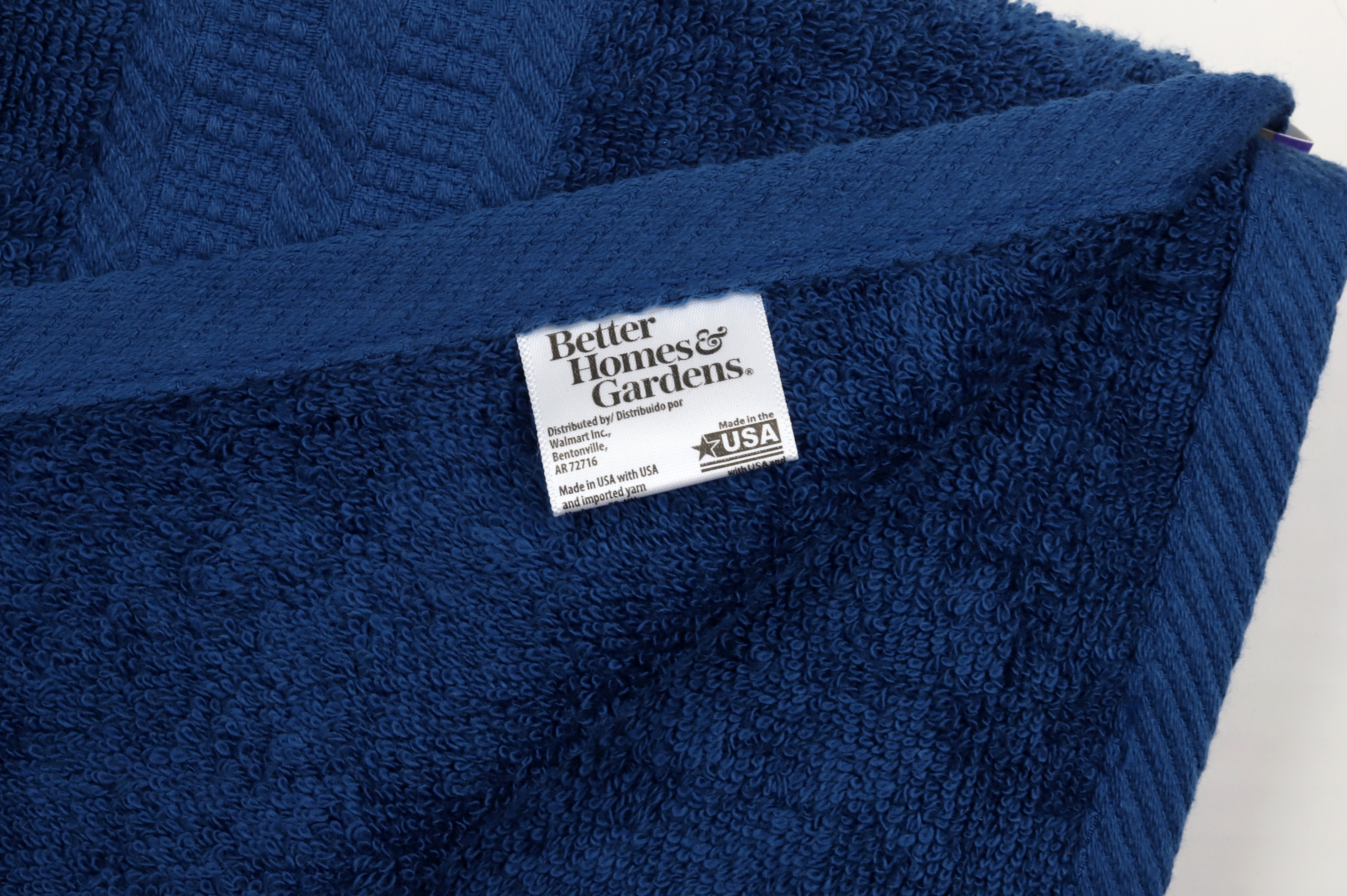 Better Homes & Gardens Adult Bath Towel, Solid Blue - image 3 of 7