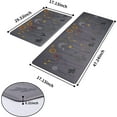 thumbnail image 3 of Lushsy Gym Colorful Flowers Kitchen Rug Mats, 17" x 47" & 17" x 29", Non-Slip, Set of 2, 3 of 6