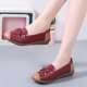 thumbnail image 4 of Zapatos Casuales de las Mujeres Suaves de Cuero Falso Deslizamiento Superior en Mochilas Cómodos Zapatos Planos de la Sola Plana de las Mujeres, 4 of 9