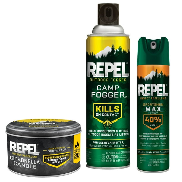Repel Insect Repellent Camping Value Pack, Repllent Spray, Citronella