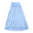 thumbnail image 4 of Maxi Skirts for Women, Boho Tiered Eyelet, Elastic High Waist A-Line, Summer Casual Flowy Beach Long Skirt, 4 of 4