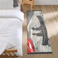 thumbnail image 3 of Yayeee Runner Rug for Bedroom 2'x6' Machine Washable Hallway Non Slip Mat, Black Illusionary Boat, 3 of 8