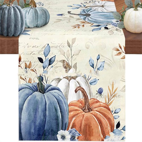 AUQ Farmhouse Table Runner Premium Linen Linen Table Runner Multifunctional Decoration Dining Table Runner Style 1