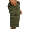 thumbnail image 6 of G-Style USA Men's Relaxed Fit Belted Cargo Shorts - Solid Olive - 36, 6 of 6