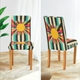 thumbnail image 3 of Yayeee 2 Pack Dining Chair Covers Stretch Parson Chairs Slipcovers Seat Protector, Geometric Sun, 3 of 6