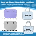thumbnail image 6 of OUDIZZ Silicone Phone Holder for All Size Bogg Bag, Beach Accessories Compatible with iPhone & Android, with Carabiners, Key Hooks & Charms, 6 of 8
