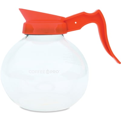 

Coffee Pro-Coffee Pro 12-Cup Glass Decanter - Clear - Glass Plastic Body - 1 Each