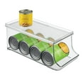 thumbnail image 3 of iDesign Recycled Plastic Beverage Fridge Organizer Bin with Lid – 13.84" x 5.7" x 5.8", Clear Plastic, 3 of 5