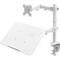 thumbnail image 1 of Fully Adjustable to Single Computer Monitor and Laptop Desk Mount Combo Stand with Grommet Option Fits up to Laptops STANDVC, 1 of 9