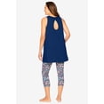 thumbnail image 2 of Dreams & Co. Plus Size Scoopneck Tank & Capri Legging PJ Set, 2 of 6
