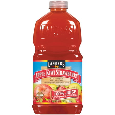 100% Pure Juice, Apple, Kiwi, Strawberry by Langers