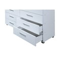 Hodedah 8Drawer Dresser in White