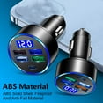 thumbnail image 3 of kurtrusly ABS Aluminium Alloy Car Charge Adapter Antiflaming Replacement Fast Charging 5 Port USB Interface Adaptor Accessories, 3 of 6