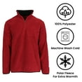 thumbnail image 4 of 2-Pack Men's Polar Fleece Pullover Quarter Zip Sweater (Sizes, S-2XL), 4 of 5