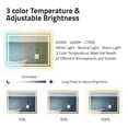 thumbnail image 6 of Swcorp  36 x 48 in. Anzzi Frameless LED Front & Back Light Bathroom Mirror with Defogger, Silver, 6 of 9