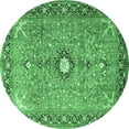 thumbnail image 1 of Ahgly Company Indoor Round Persian Emerald Green Traditional Area Rugs, 5' Round, 1 of 4