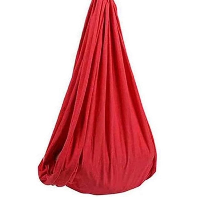 Columpio sensorial para adultos autistas, hamaca de terapia, silla colgante, cama colgante, interior, malla transpirable, autismo, TDAH, síndrome de Asperger, integración (color: rojo, tamaño: 100 x