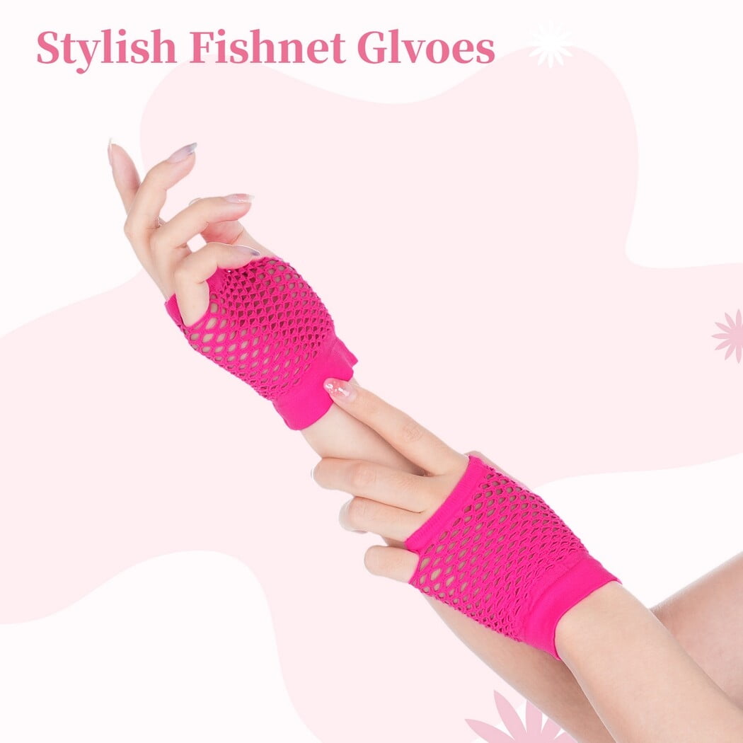 Kit Accessoires Costume Années 80 Néon Pour Enfants Et Femmes - Lunettes, Bracelets, Gants Et Plus