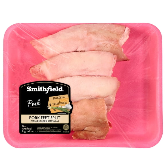 Smithfield Fresh Split Pork Feet, 1.5-2.2 lb, Protein-Packed