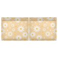 thumbnail image 3 of White Daisy Tier Curtains Tier Kitchen Living Room Bedroom Balcony 2 Panels 27x36 Inch, 3 of 9