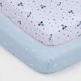 thumbnail image 6 of Parent's Choice Playard Fitted Sheets, Blue Rockets, 2 Count, 6 of 8