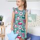 thumbnail image 4 of Fotbe Dogs With Swimming Vestido de Dormir para Niñas de 3 a 10 Años, Mangas Cortas, Estilo Princesa, Pijama Camisón con Mangas Voladas-Medium, 4 of 6