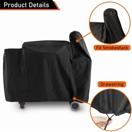 Grill Cover for Pit Boss 1000D3, Pro Series V2 V3 1150 DX, PB1100PS1, PB1150PS2, PB1150PS3, Austin XL Onyx, 1000T4, PB1000XLW1 Wood Pellet Grill Smoker Cover Heavy Duty$$Garden &