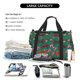 thumbnail image 5 of Fotbe red and green bow tie Bolsa de Viaje con Estampado, Bolsa de Fin de Semana para Mujer con Compartimento para Zapatos, Bolsa de Gimnasio con Bolsillo Húmedo, 5 of 7
