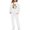 X105 White, variant on Bysome Girls Outfit Set Graphic Print Long Sleeve Hooded Tees With Solid Color Pants Set Halloween Breathable Girls Outfit Size 2-3 Years Black