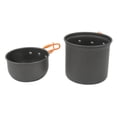 thumbnail image 2 of Kit de Cuisine de Randonnée, Ensemble de Cuisine de Camping Portable Inodore Fort Portant Haute Résistance pour Poignée Orange Randonnée, Poignée Verte, 2 of 8