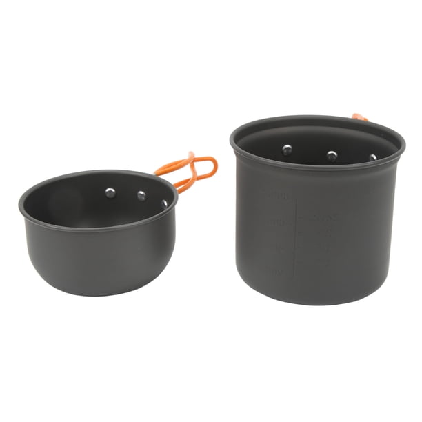 Kit De Cocina Para Mochileros, Juego De Cocina Para Acampar Sin Olor De Rodamiento Fuerte De Alúmina Portátil De Grado Alimenticio Para Exteriores ANGGREK Otros Deportes