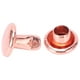 thumbnail image 5 of 100 Uds remaches de doble tapa remaches de hierro redondos de oro rosa para bolsos bolsos zapatos cinturones artesanía de cuero DIY, 5 of 14