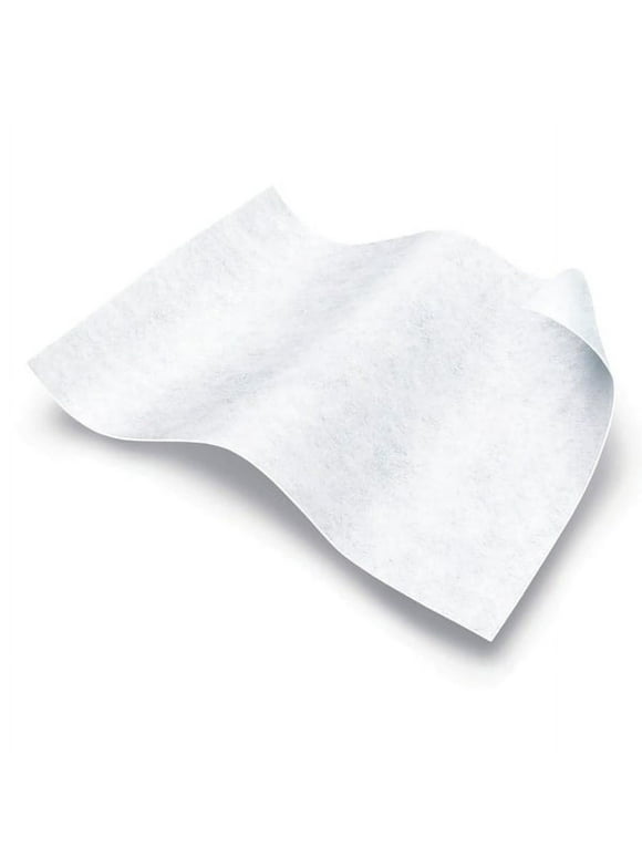 Medline Ultra-Soft Dry Wipes, 10 x 13", White, 50 Wipes Per Bag, Case Of 10 Bags