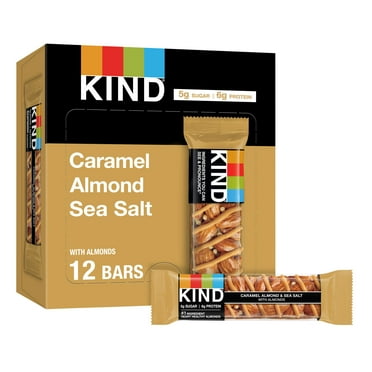 KIND Gluten Free Caramel Almond & Sea Salt Snack Bars, 1.4 oz, 12 Count Box