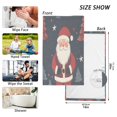 thumbnail image 6 of Yayeee 2 Pack Hand Towels for Bathroom 100% Cotton 16" x 28" Soft Absorbent Kitchen Towel, Blue Christmas Santa, 6 of 7