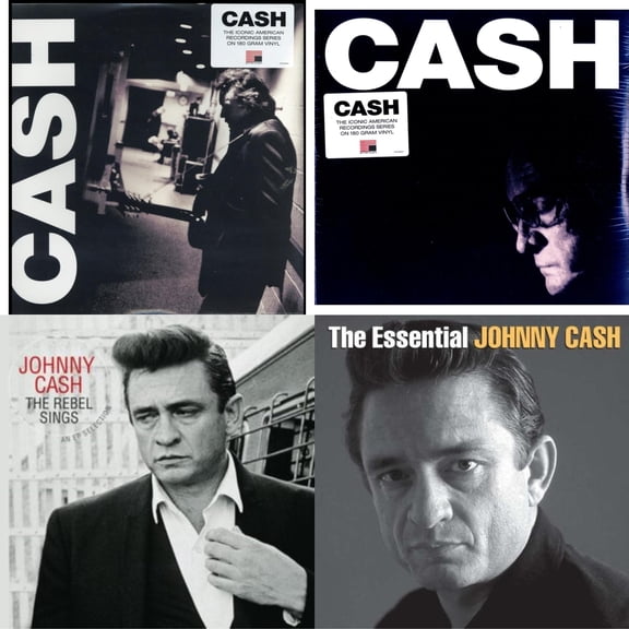 American Iii: Soitary Man & American Iv: The Man Comes Around & Rebel Sings (Crystal Clear & Solid Silver LP Vinyl) & Essential Johnny Cash