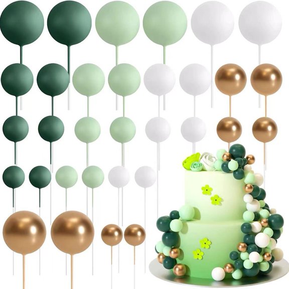 Birthday Celebration Blue Cake Decoration Balls Easy To Use Cake Decor Cake Decorating Supply Easy Application