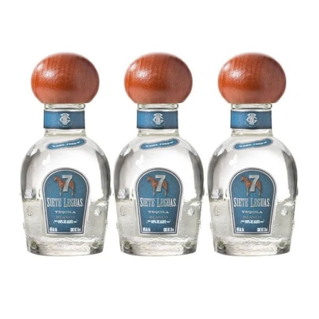 Tripack Tequila Siete Leguas Artesanal Blanco 50 Ml Siete Leguas Tequila, Blanco