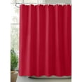 thumbnail image 2 of Shower Curtain Red Shower Curtains for Bathroom, Waterproof Polyester Shower Curtain Set with Hooks, Standard Size 66" x 72" Solid Color, 2 of 6