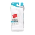 thumbnail image 4 of Hanes Absolute Active Girls' Crew Socks, 4-Pairs White M, 4 of 4