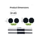 thumbnail image 2 of Adjustable dumbbell set (30 - 44 lbs) con iron handle para home gym, 2 of 5
