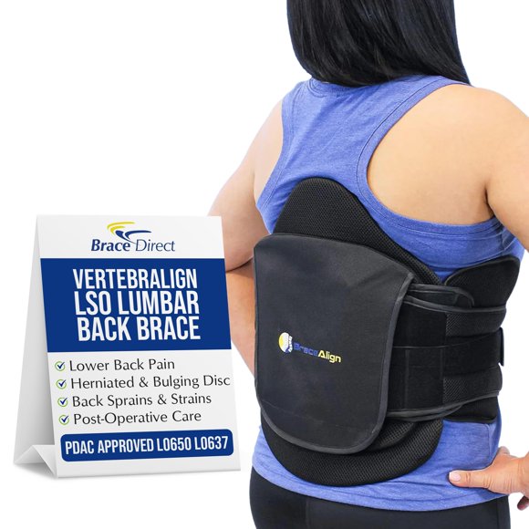 Brace Align Grande Taille Vertbralign LSO Ceinture Lombaire pour le Dos – Soulagement pour Hernies Discales, Sciatique, Disques Glissés et Douleur DDD L0631 L0637 L0648 L0650 (Taille 23â3â66â3)