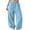 Light Blue 07, variant on Karymi Solid Casual Sweatpants Women, Balloon Long Pants, Drawstring Elastic Waist Relaxed Fit Elastic Cuffs with Side Pockets