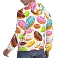 thumbnail image 4 of Bingfone Color Donut Men'S Drawstring Hoodie Long Sleeve Pocket Sweatshirts-3x-Large, 4 of 9