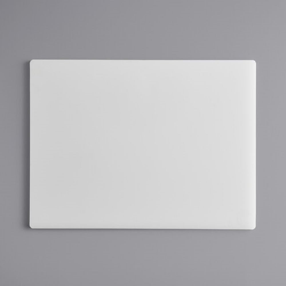 TrueCraftware- 24" x 18" x 1/2" White Plastic Utility Cutting Board- Non-Skid Thick Plastic Chopping Board Cutting Boards for Meat & Vegetables Fruits Dishwasher Safe Home Kitchen and Restaurants